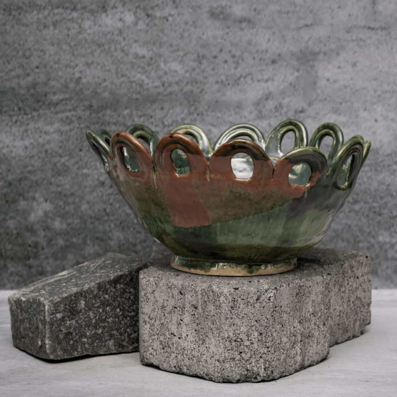 Green Coil Basket By Shivika's Pottery Green Coil Basket By Shivika's Pottery