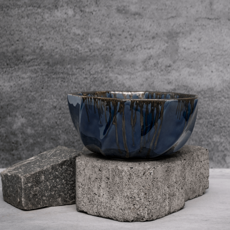 Mystic Blue Bowl By Shivika's Pottery Mystic Blue Bowl By Shivika's Pottery