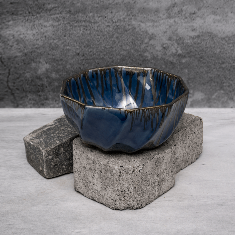 Mystic Blue Bowl By Shivika's Pottery Mystic Blue Bowl By Shivika's Pottery