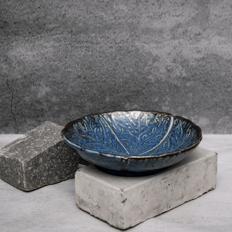 Blue Textured Bowl By Shivika's Pottery Blue Textured Bowl By Shivika's Pottery