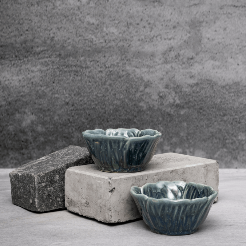 Azure Chip Dip Bowl By Shivika's Pottery Azure Chip Dip Bowl By Shivika's Pottery