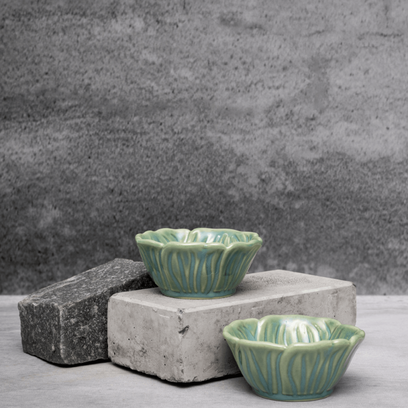 Light Green Chip Dip Bowl By Shivika's Pottery Light Green Chip Dip Bowl By Shivika's Pottery