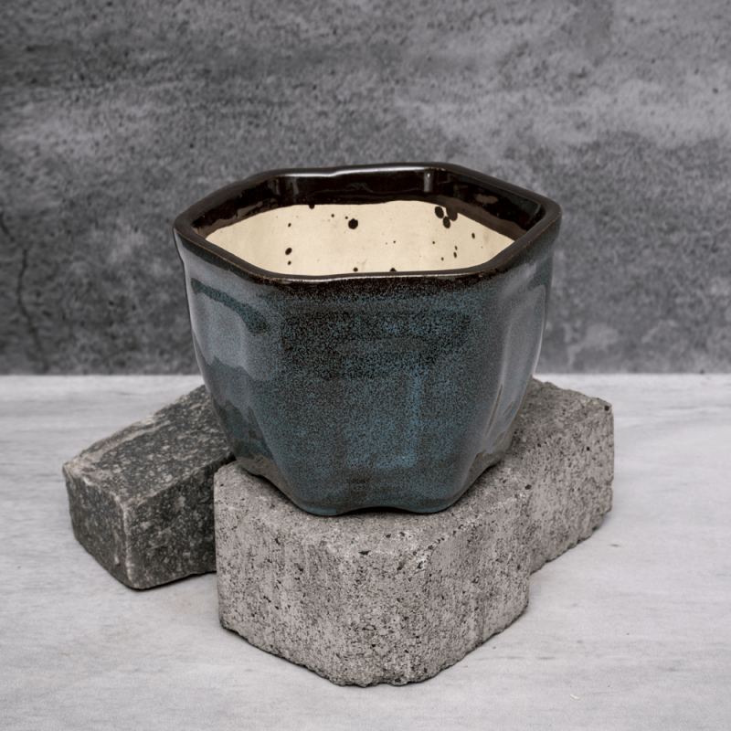 Earthy Blue Planter By Shivika's Pottery Earthy Blue Planter By Shivika's Pottery
