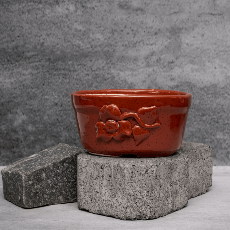 Germanium Flower Pattern Planter By Shivika's Pottery Germanium Flower Pattern Planter By Shivika's Pottery