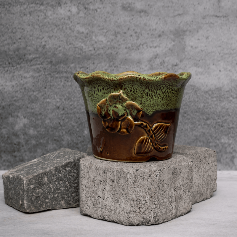 Dual Tone Flower Planter By Shivika's Pottery Dual Tone Flower Planter By Shivika's Pottery