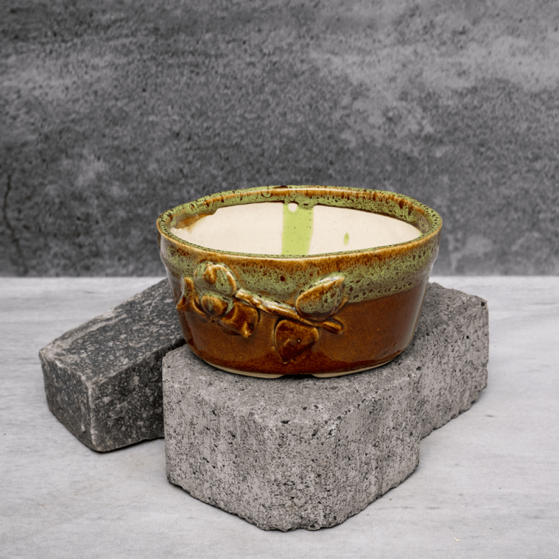 Dual Tone Flower Pattern Planter By Shivika's Pottery Dual Tone Flower Pattern Planter By Shivika's Pottery