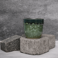 Green Dual Tone Dapper Planter By Shivika's Pottery Green Dual Tone Dapper Planter By Shivika's Pottery