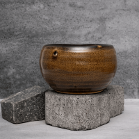 Dark Brown Rustic Planter By Shivika's Pottery Dark Brown Rustic Planter By Shivika's Pottery