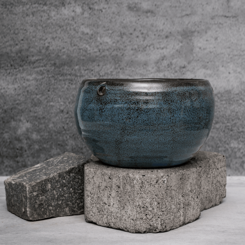 Blue Rustic Planter By Shivika's Pottery Blue Rustic Planter By Shivika's Pottery