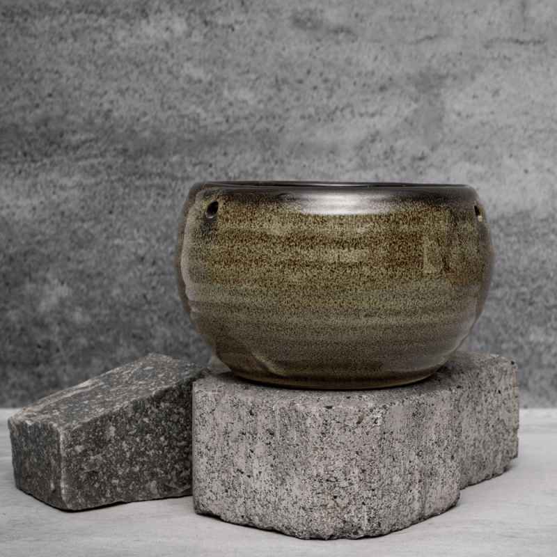 Green Rustic Planter By Shivika's Pottery Green Rustic Planter By Shivika's Pottery