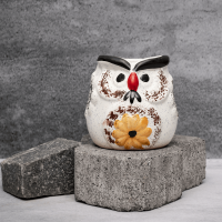 White Owl Planter By Shivika's Pottery White Owl Planter By Shivika's Pottery