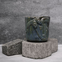 Green Dog Planter By Shivika's Pottery Green Dog Planter By Shivika's Pottery