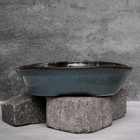 Blue Grainy Planter By Shivika's Pottery Blue Grainy Planter By Shivika's Pottery