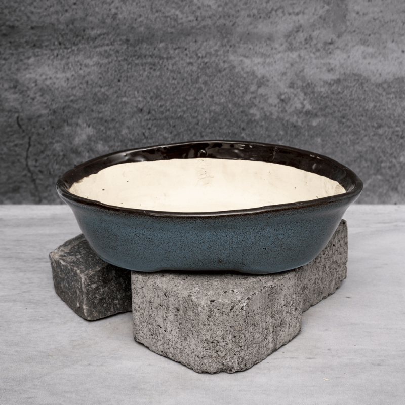 Blue Grainy Planter By Shivika's Pottery Blue Grainy Planter By Shivika's Pottery