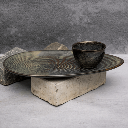 Rustic Serving Plate By Shivika's Pottery Rustic Serving Plate By Shivika's Pottery