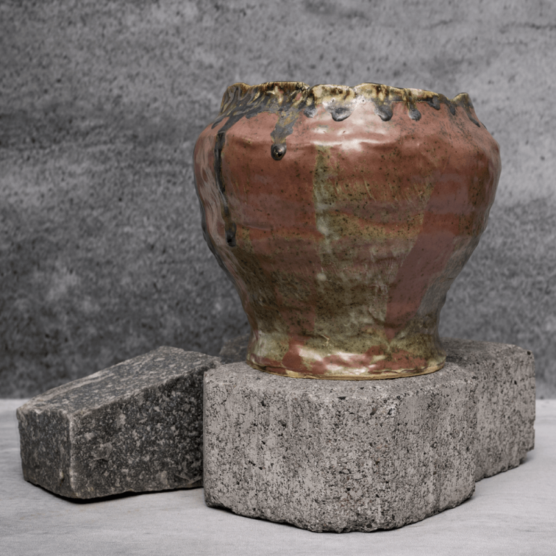 Brown Arcadian Flower Pot By Shivika's Pottery Brown Arcadian Flower Pot By Shivika's Pottery