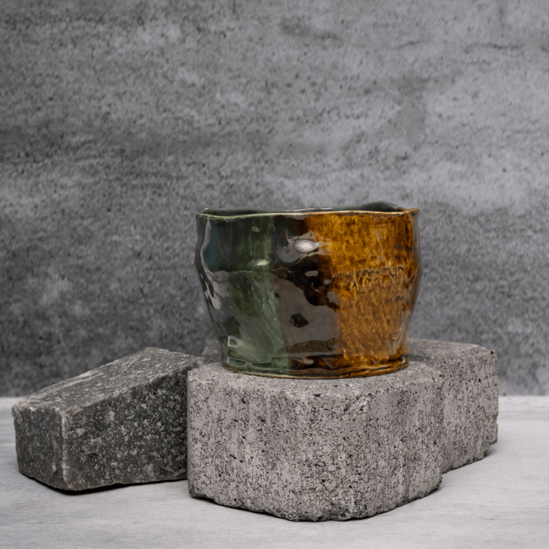 Triple Tone Earthy Pot By Shivika's Pottery Triple Tone Earthy Pot By Shivika's Pottery