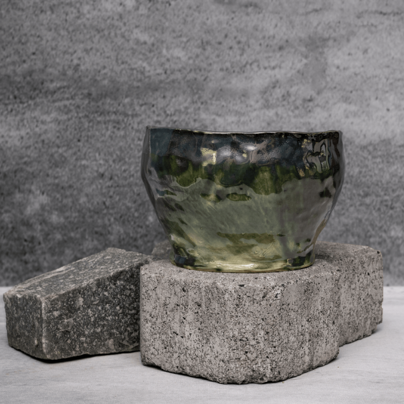 Dual Tone Rustic Pot By Shivika's Pottery Dual Tone Rustic Pot By Shivika's Pottery