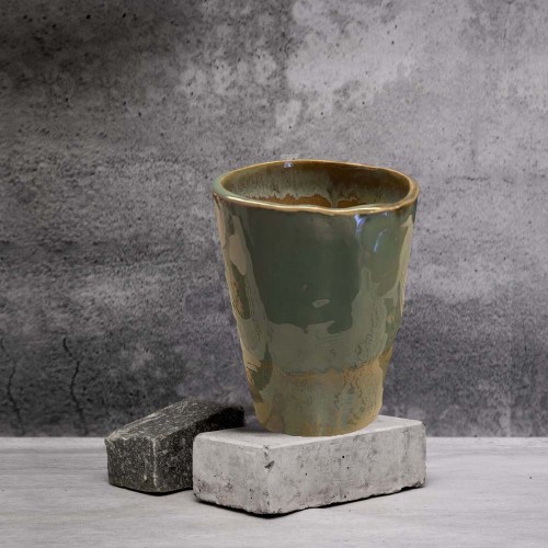 Green Vase by Shivika's Pottery Green Vase by Shivika's Pottery